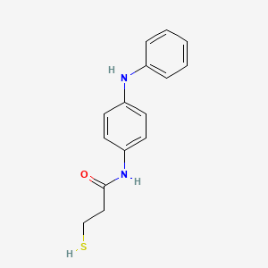 molecular formula C15H16N2OS B8613609 N-(4-Anilinophenyl)-3-sulfanylpropanamide CAS No. 60766-24-7