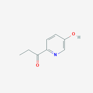 molecular formula C8H9NO2 B8613688 1-(5-Hydroxypyridin-2-yl)propan-1-one 