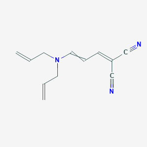 molecular formula C12H13N3 B8613713 {3-[Di(prop-2-en-1-yl)amino]prop-2-en-1-ylidene}propanedinitrile CAS No. 78339-24-9