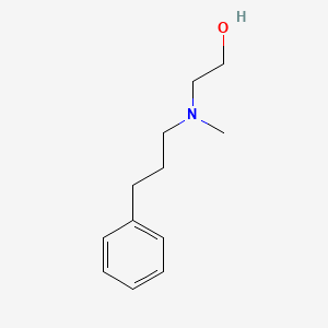molecular formula C12H19NO B8613731 2-[N-Methyl-N-(3-phenylpropyl)amino]ethanol 