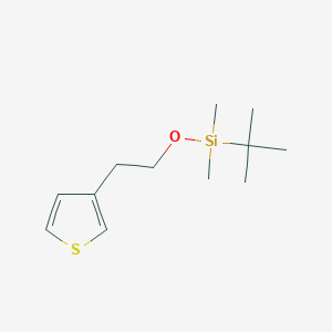 molecular formula C12H22OSSi B8613739 tert-Butyldimethyl(2-(thiophen-3-yl)ethoxy)silane 
