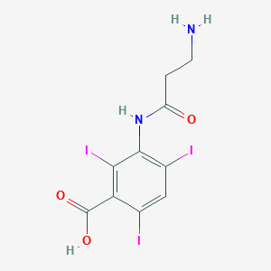 3-(beta-Alanylamino)-2,4,6-triiodobenzoic acid