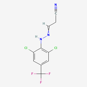 Propanenitrile, 3-[[2,6-dichloro-4-(trifluoromethyl)phenyl]hydrazono]-
