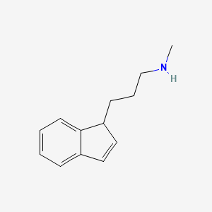 molecular formula C13H17N B8613867 3-(1H-Inden-1-yl)-N-methylpropan-1-amine CAS No. 61850-88-2