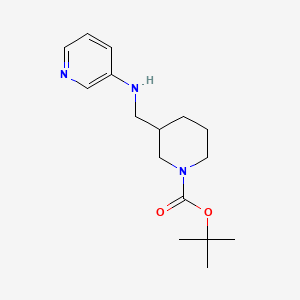 molecular formula C16H25N3O2 B8613887 N-(1-Boc-piperidin-3-ylmethyl)-N-(pyridin-3-yl) amine 