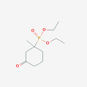molecular formula C11H21O4P B8613888 Diethyl (1-methyl-3-oxocyclohexyl)phosphonate CAS No. 67492-99-3