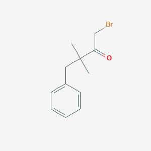 molecular formula C12H15BrO B8613899 1-Bromo-3,3-dimethyl-4-phenylbutan-2-one CAS No. 88356-10-9