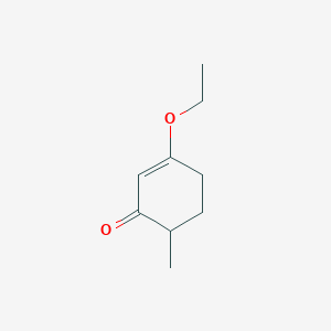 molecular formula C9H14O2 B8613901 3-Ethoxy-6-methyl-2-cyclohexen-1-one CAS No. 62952-33-4