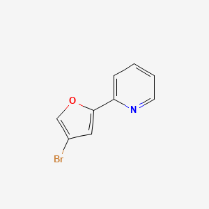 molecular formula C9H6BrNO B8613902 2-(4-Bromofuran-2-yl)pyridine CAS No. 828929-09-5