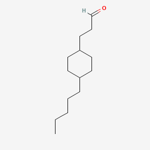 molecular formula C14H26O B8613908 3-(4-Pentylcyclohexyl)propanal CAS No. 92710-59-3