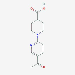 5'-Acetyl-3,4,5,6-tetrahydro-2H-[1,2']bipyridinyl-4-carboxylic acid