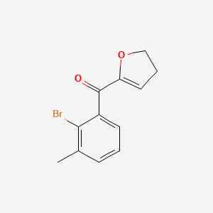 molecular formula C12H11BrO2 B8613995 (2-Bromo-3-methylphenyl)(4,5-dihydrofuran-2-yl)methanone CAS No. 1319196-69-4