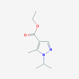 molecular formula C10H16N2O2 B8614011 ethyl 1-isopropyl-5-methyl-1H-pyrazole-4-carboxylate 