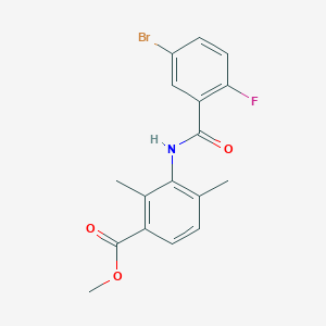 Methyl 3-[(5-bromo-2-fluoro-benzoyl)amino]-2,4-dimethyl-benzoate