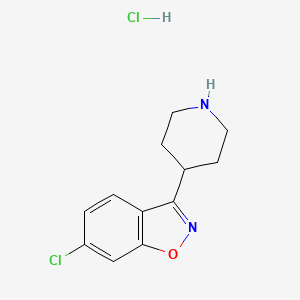 6-Chloro-3-piperidin-4-yl-benzo[d]isoxazole hydrochloride