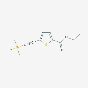 Ethyl 5-(2-trimethylsilyl-ethyn-1-yl)-thiophene-2-carboxylate