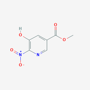molecular formula C7H6N2O5 B8614187 Methyl 5-hydroxy-6-nitronicotinate 