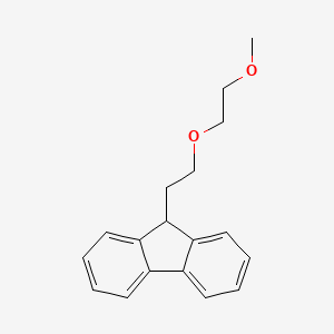 molecular formula C18H20O2 B8614221 9-[2-(2-Methoxyethoxy)ethyl]-9H-fluorene CAS No. 113647-98-6
