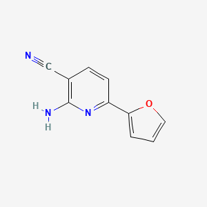 molecular formula C10H7N3O B8614231 2-Amino-6-(2-furyl)nicotinonitrile 