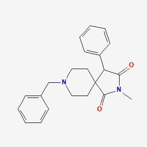 molecular formula C22H24N2O2 B8614241 (Rac)-8-benzyl-2-methyl-4-phenyl-2,8-diaza-spiro[4.5]decane-1,3-dion 