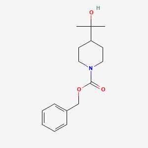 molecular formula C16H23NO3 B8614308 Benzyl 4-(2-hydroxypropan-2-yl)piperidine-1-carboxylate 