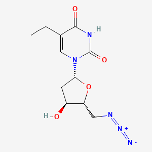 molecular formula C11H15N5O4 B8614311 5'-Azido-5-ethyl-2',5'-dideoxyuridine 