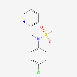 N-(4-chlorophenyl)-N-(pyridin-2-ylmethyl)methanesulfonamide