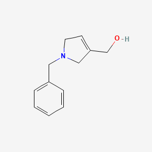 molecular formula C12H15NO B8614331 (1-Benzyl-2,5-dihydro-1H-pyrrol-3-yl)methanol 