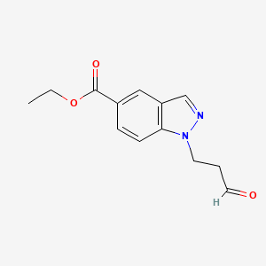 ethyl 1-(3-oxopropyl)-1H-indazole-5-carboxylate