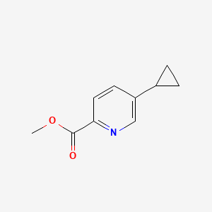molecular formula C10H11NO2 B8614359 Methyl 5-cyclopropylpicolinate 