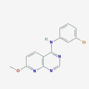 molecular formula C14H11BrN4O B8614364 N-(3-bromophenyl)-7-methoxypyrido[2,3-d]pyrimidin-4-amine 