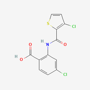 4-Chloro-2-{[(3-chloro-2-thienyl)carbonyl]amino}benzoic acid