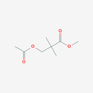molecular formula C8H14O4 B8614384 Methyl 3-(acetyloxy)-2,2-dimethylpropanoate CAS No. 81778-04-3
