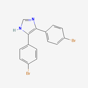 molecular formula C15H10Br2N2 B8614463 4,5-Bis(4-bromophenyl)-1H-imidazole CAS No. 100965-13-7