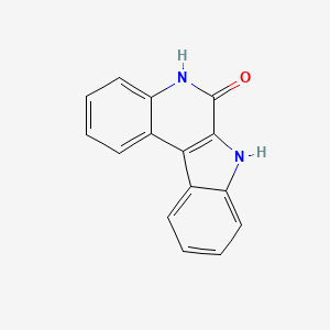 molecular formula C15H10N2O B8614498 5,7-Dihydro-6H-indolo[2,3-c]quinolin-6-one CAS No. 13220-53-6