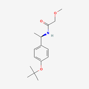 molecular formula C15H23NO3 B8614512 N-[(1R)-1-(4-tert-Butoxyphenyl)ethyl]-2-methoxyacetamide CAS No. 917911-58-1