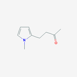 molecular formula C9H13NO B8614613 4-(1-Methyl-1H-pyrrole-2-yl)-2-butanone 