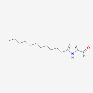molecular formula C16H27NO B8614631 2-Formyl-5-undecylpyrrole CAS No. 179680-43-4