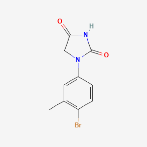 molecular formula C10H9BrN2O2 B8614633 1-(4-Bromo-3-methylphenyl)imidazolidine-2,4-dione 