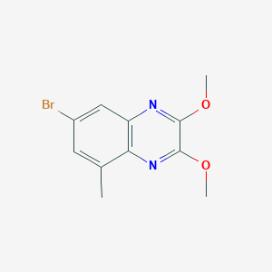 molecular formula C11H11BrN2O2 B8614713 7-Bromo-5-methyl-2,3-dimethoxy-quinoxaline CAS No. 187479-69-2