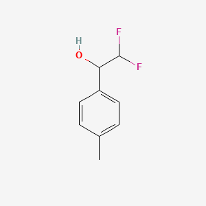 molecular formula C9H10F2O B8614725 2,2-Difluoro-1-(4-methylphenyl)ethanol CAS No. 50562-10-2