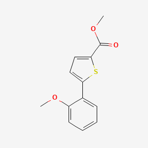 molecular formula C13H12O3S B8614733 2-(5-Methoxycarbonylthien-2-yl)-1-methoxybenzene 