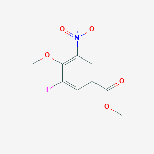 molecular formula C9H8INO5 B8614739 Methyl 3-iodo-4-methoxy-5-nitrobenzoate 