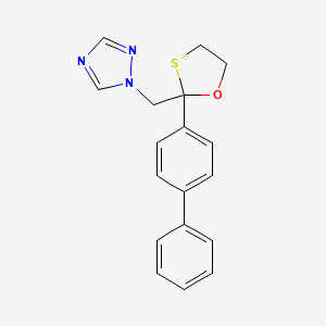 1-{[2-([1,1'-Biphenyl]-4-yl)-1,3-oxathiolan-2-yl]methyl}-1H-1,2,4-triazole