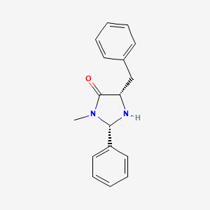 molecular formula C17H18N2O B8614767 (2S,5S)-5-benzyl-3-methyl-2-phenylimidazolidin-4-one 