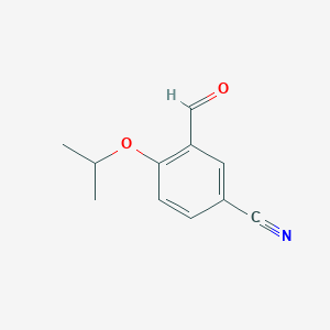 molecular formula C11H11NO2 B8614800 5-Cyano-2-isopropoxy-benzaldehyde 