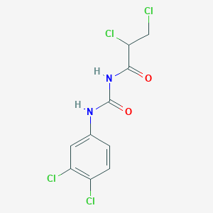 B8614807 2,3-Dichloro-N-[(3,4-dichlorophenyl)carbamoyl]propanamide CAS No. 58414-18-9