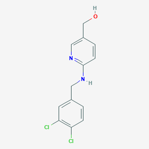 molecular formula C13H12Cl2N2O B8614813 (6-(3,4-Dichlorobenzylamino)pyridin-3-yl)methanol 