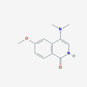 molecular formula C12H14N2O2 B8614874 4-(Dimethylamino)-6-methoxyisoquinolin-1(2H)-one 