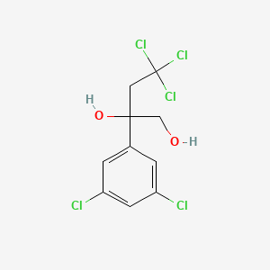 molecular formula C10H9Cl5O2 B8614875 4,4,4-Trichloro-2-(3,5-dichlorophenyl)butane-1,2-diol CAS No. 56984-93-1